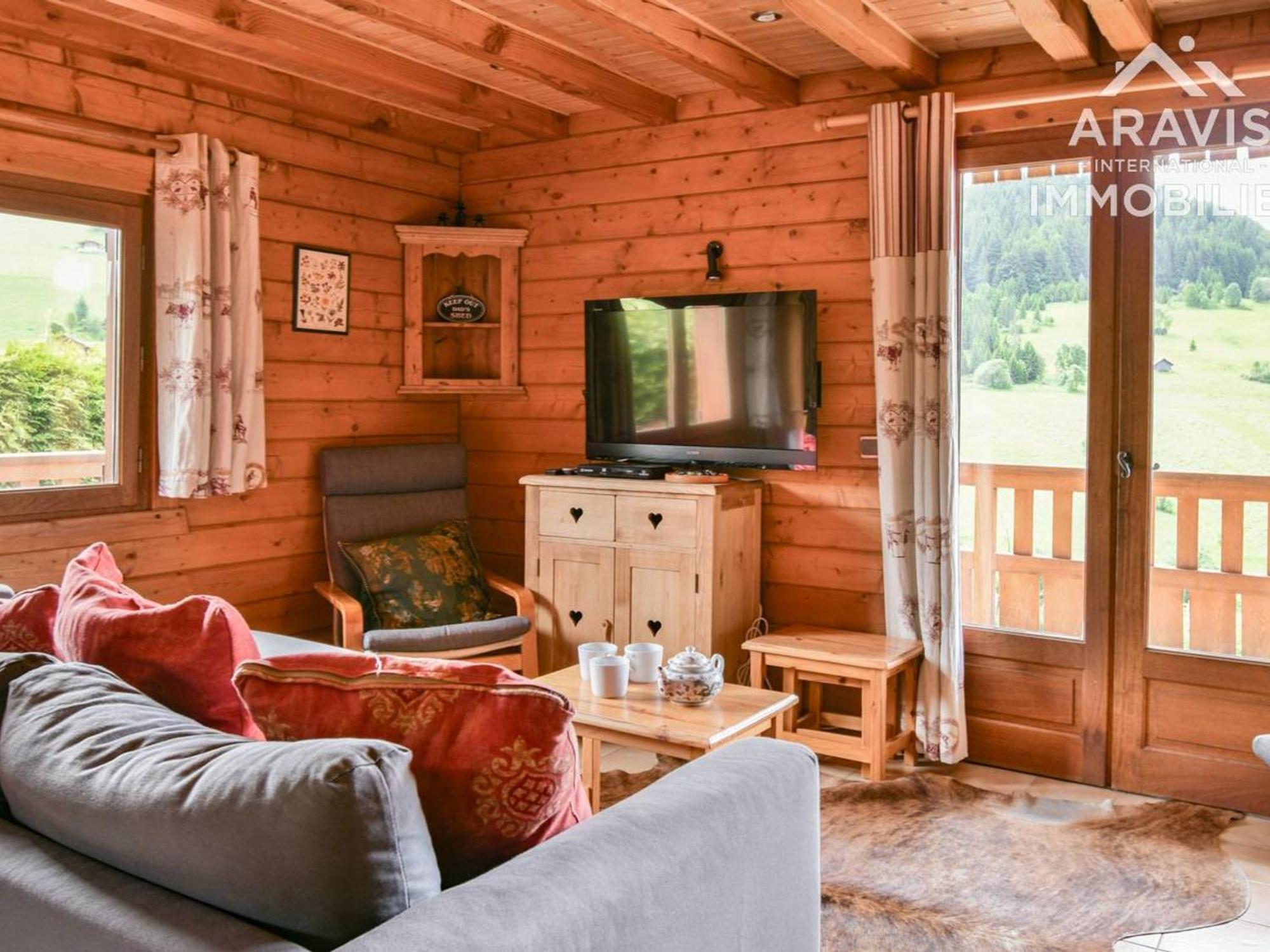 Chalet Cosy, 4 Chambres, 8 Pers, Proche Commerces, Terrasse, Parking, Wifi - Fr-1-391-150 Le Grand-Bornand Bagian luar foto